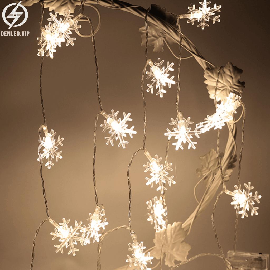 Đèn led/ Đèn nháy/ Đèn trang trí hình bông tuyết dài 5met siêu đẹp