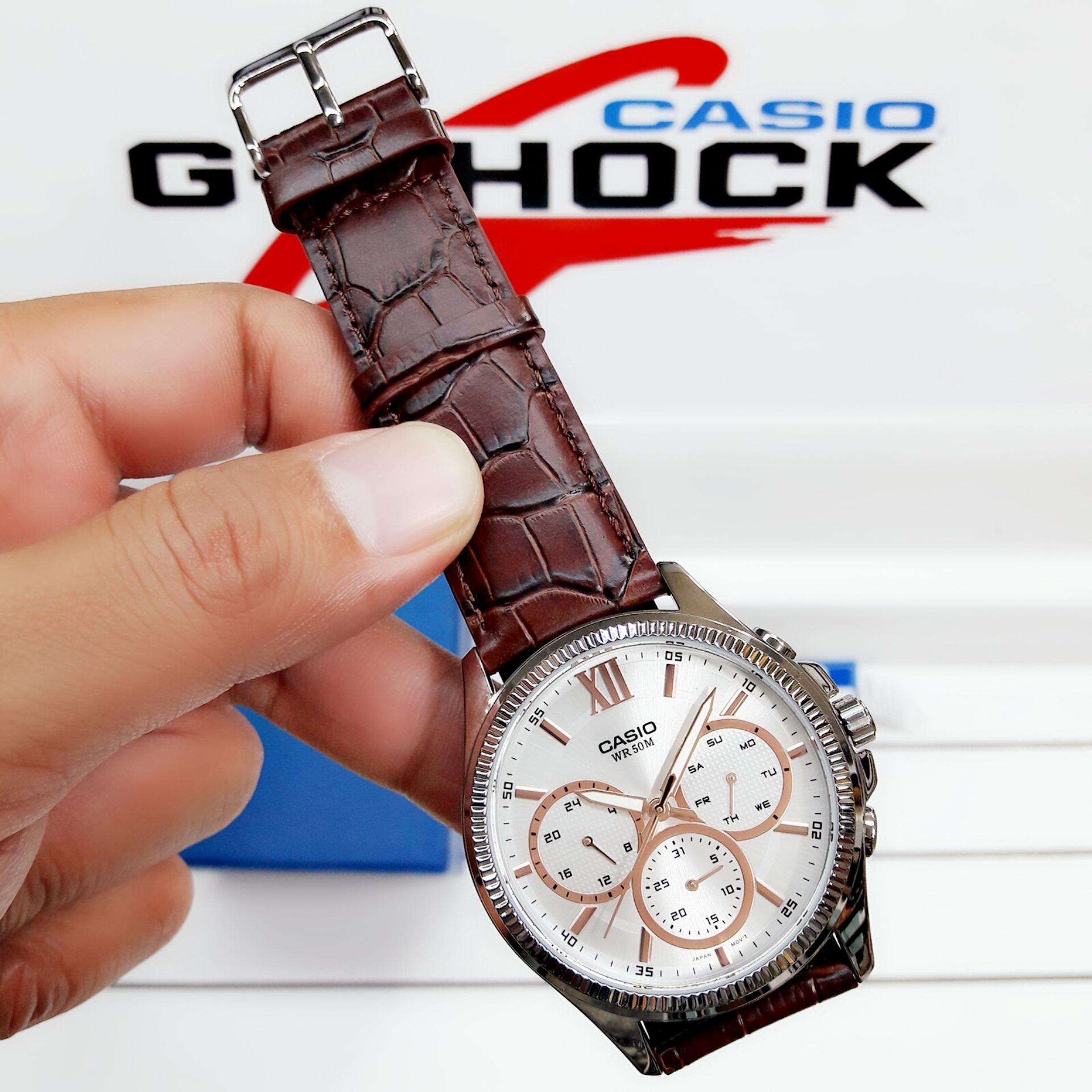 Đồng Hồ Nam Dây Da Casio MTP-E315L-7AVDF