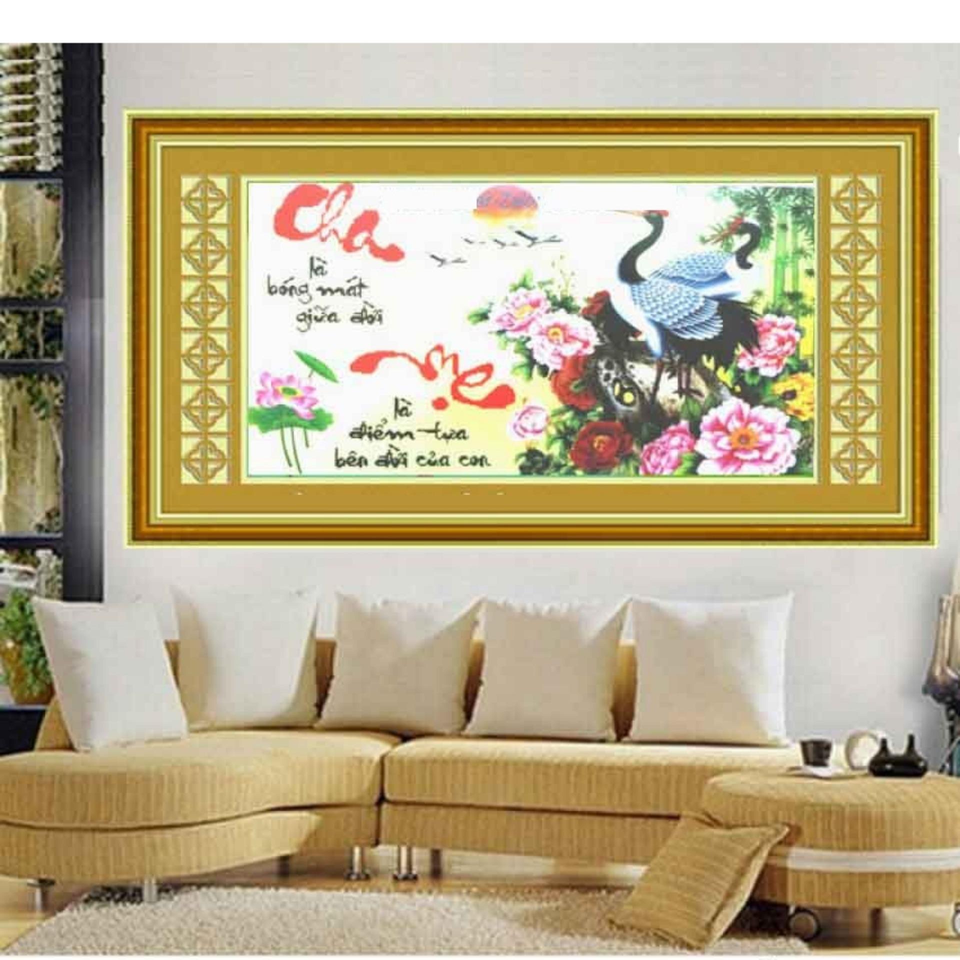 Tranh đính đá H1020 - Cha mẹ