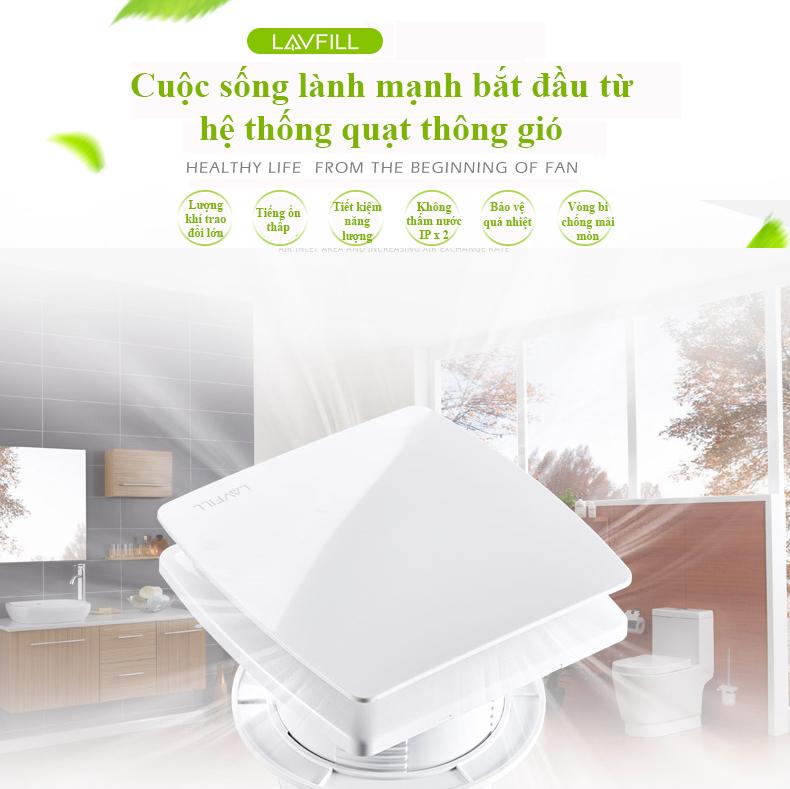 QUẠT THÔNG GIÓ LAVFILL LFWW-09Q