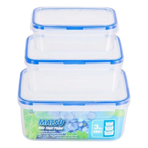 Bộ hộp nhựa Duy Tân Matsu CN03