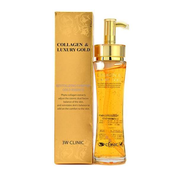 Tinh chất dưỡng trắng, tái tạo da chống lão hóa 3W Clinic Collagen Luxury Gold 150ml