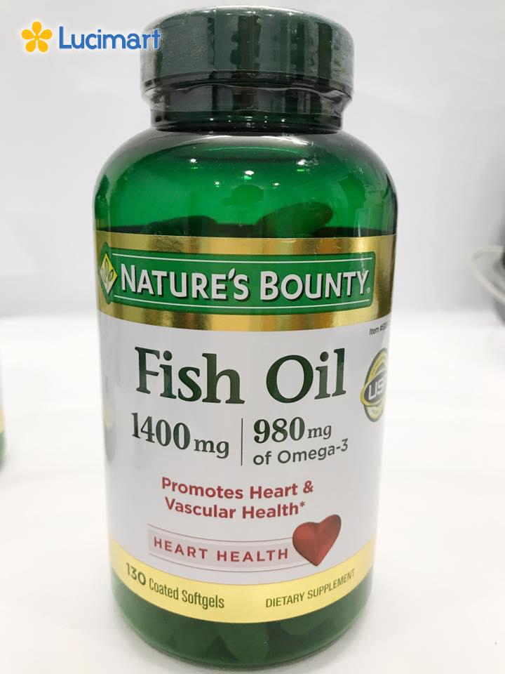 Dầu cá Nature's Bounty Fish Oil 1400mg