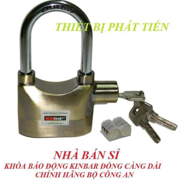 Ổ Khóa Báo Động Kinbar Đồng Càng Dài Hàng Chất Lượng Cao(Có Tem Bộ Công An)