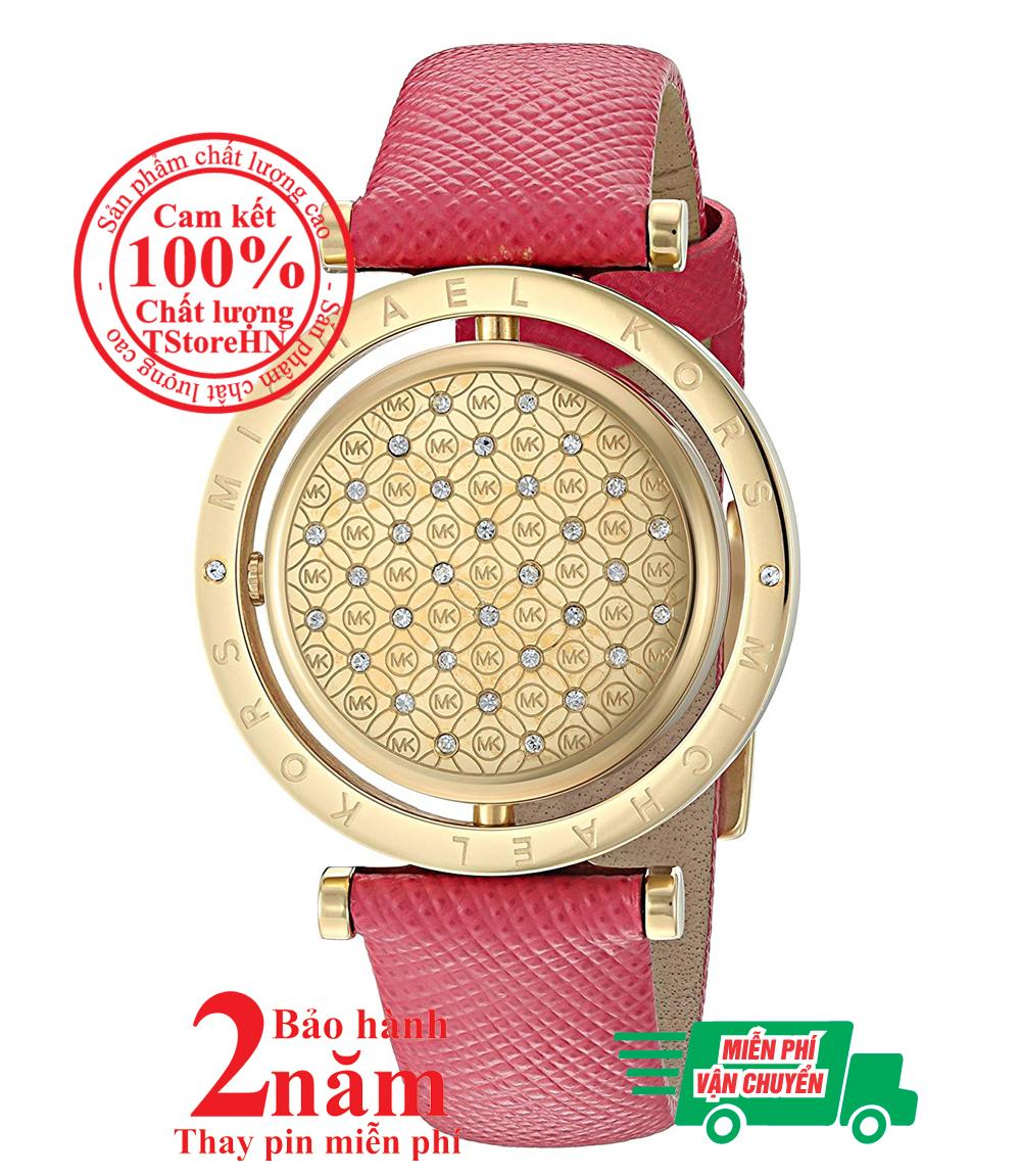 Đồng hồ dây da nữ Michael Kors MK2525