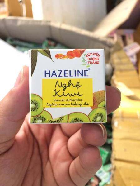 Combo 10 Hộp Kem Hazeline Kiwi Nghệ Dạng nén 3g