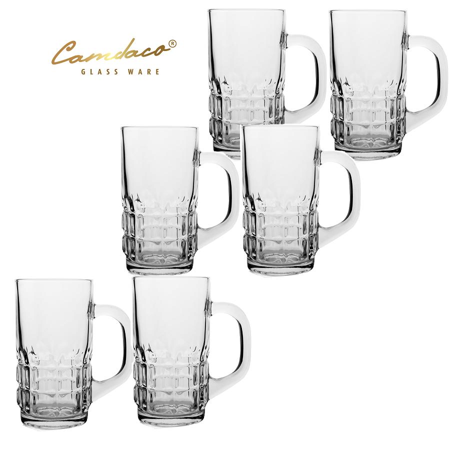 BỘ LY THỦY TINH CÓ QUAI 131 UỐNG CÀ PHÊ CAMDACO 325ML