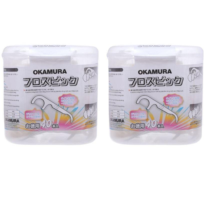 Combo 2 hộp Chỉ nha khoa Okamura 40m