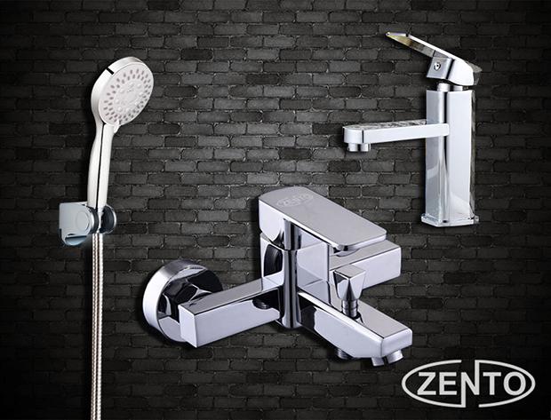 Cặp đôi sen tắm và vòi lavabo Zento CB007