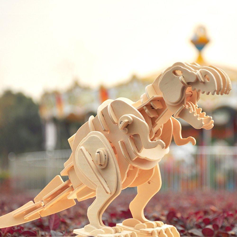 Mô hình gỗ lắp ráp 3D Robotic T-Rex Robotime D220