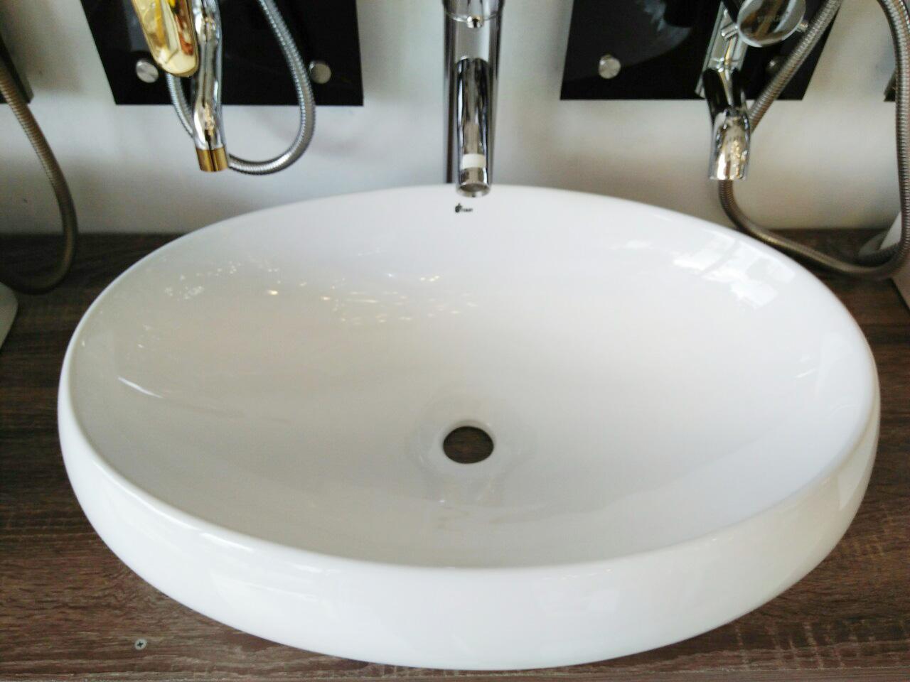 Chậu Lavabo rửa mặt để bàn oval