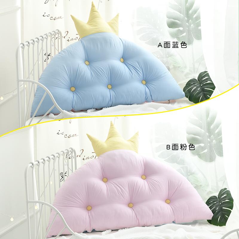 Aimi Với 100% Cotton Hai Mặt Công Chúa Công Chúa Vương Miện Lớn Tựa Lưng Bé Giường Sô Pha Mềm Ôm Gối Tựa Có Thể Tháo Ra Giặt