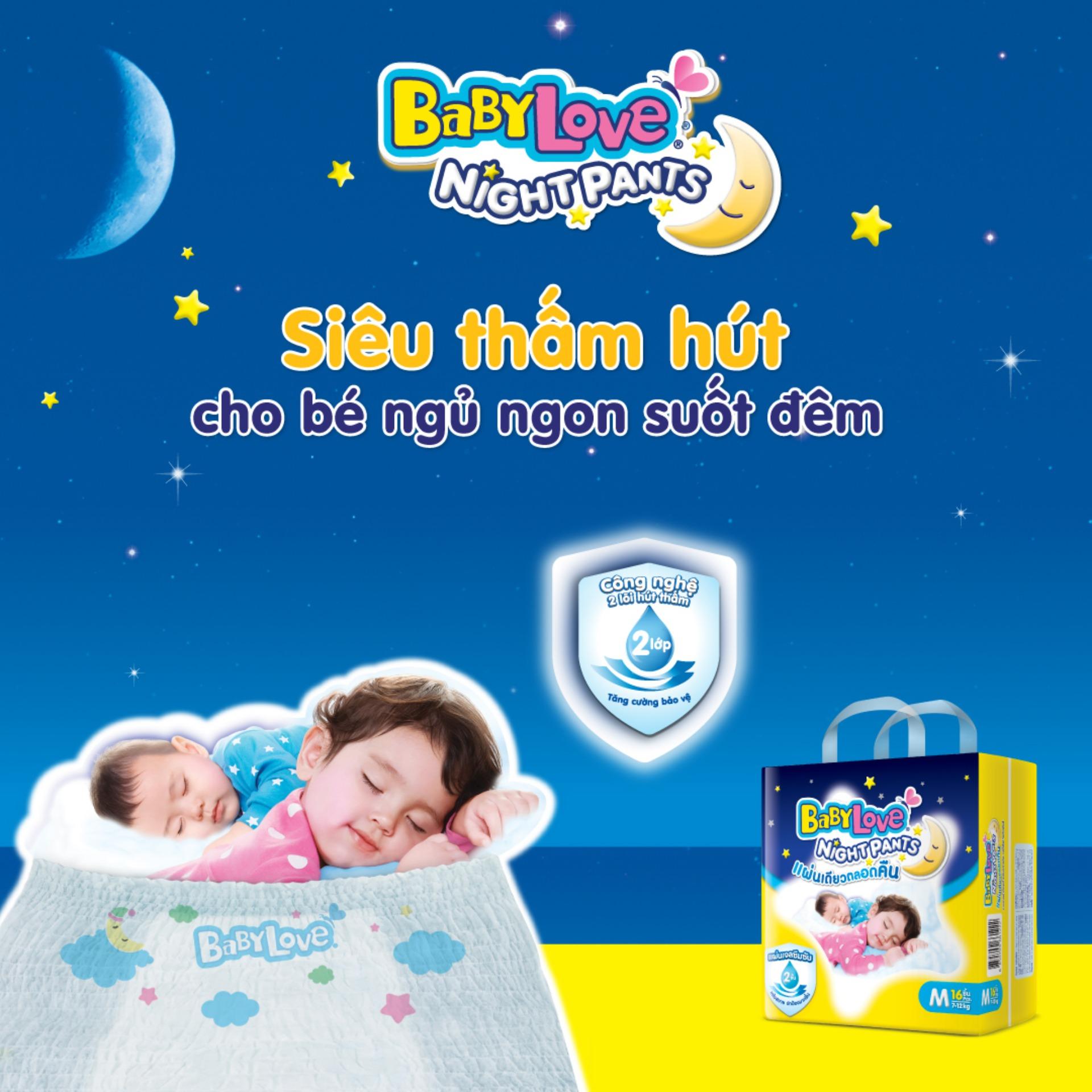 Tã quần BabyLove NightPants size M (7-12kg)