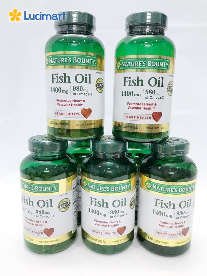 Dầu cá Nature's Bounty Fish Oil 1400mg