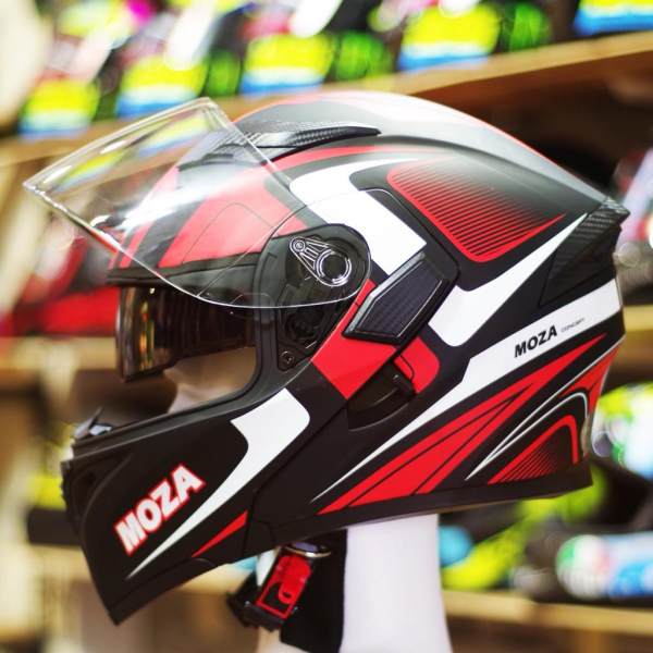 Nón bảo hiểm Fullface Moza (2 kính, lật hàm)