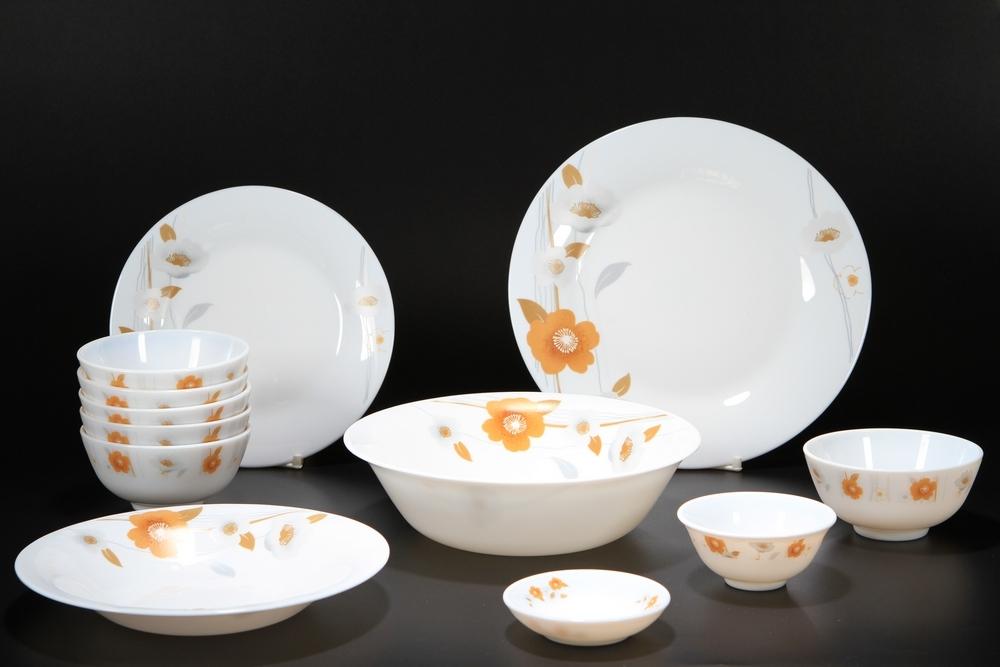 Bộ 12 món đồ dùng bàn ăn thủy tinh ngọc Vitriares 951