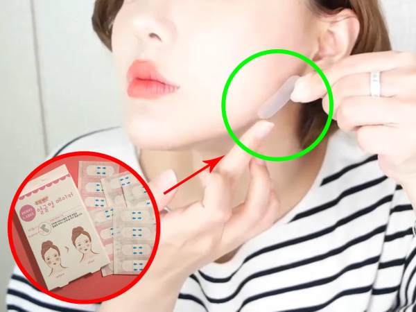 Hộp 40 Miếng Dán Tạo Mặt VLine Hàn Quốc