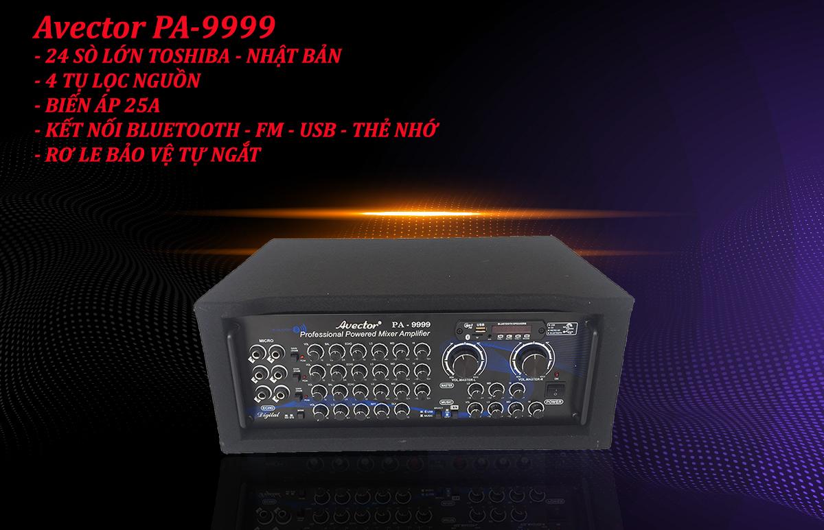 Amply karaoke Avector PA-9999