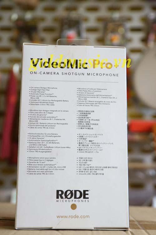 Micro thu âm CÓ dây RODE shotgun VideoMic Pro Plus