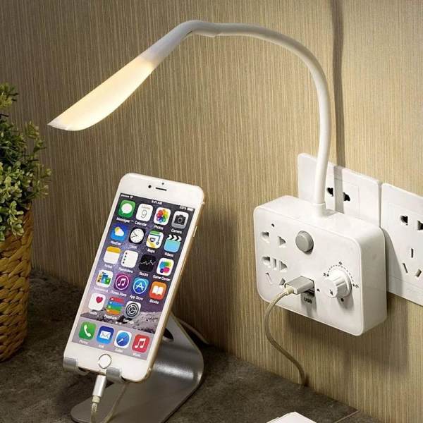 Ổ cắm điện có đèn ngủ led, có sạc pin - Hàng cao cấp xuất khẩu Châu Âu