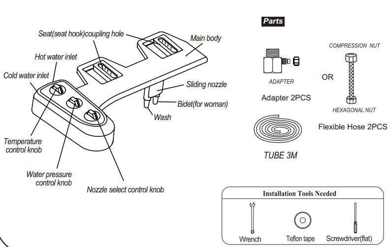 Vòi Xịt Phun Sương Hyundae Bidet