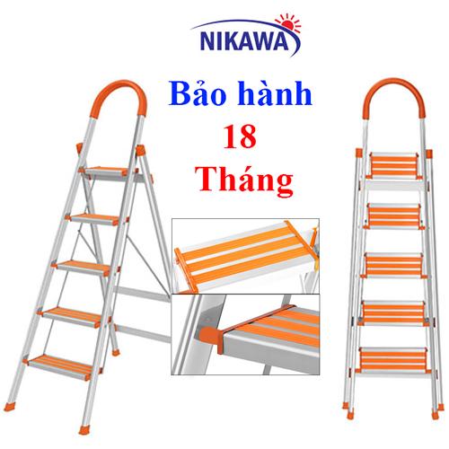 Thang Nhôm Ghế Nikawa NKA05 Nhật Bản - 5 Bậc 1,2m