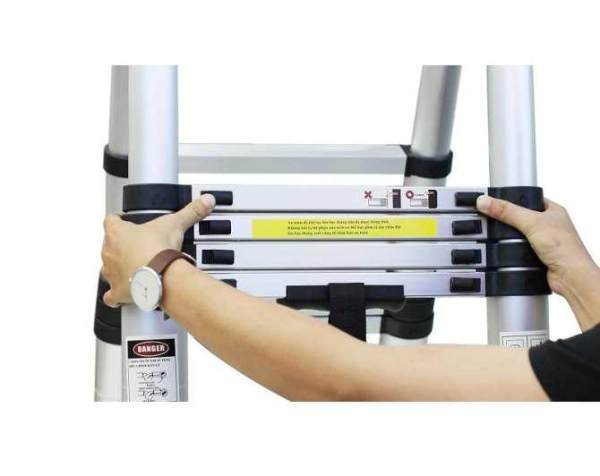 Thang nhôm rút chữ A 3m8