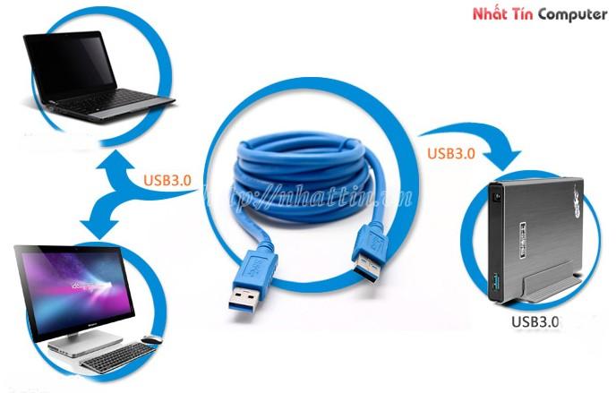 Cáp nối USB- USB 3.0 1.8m Dtech CU0121