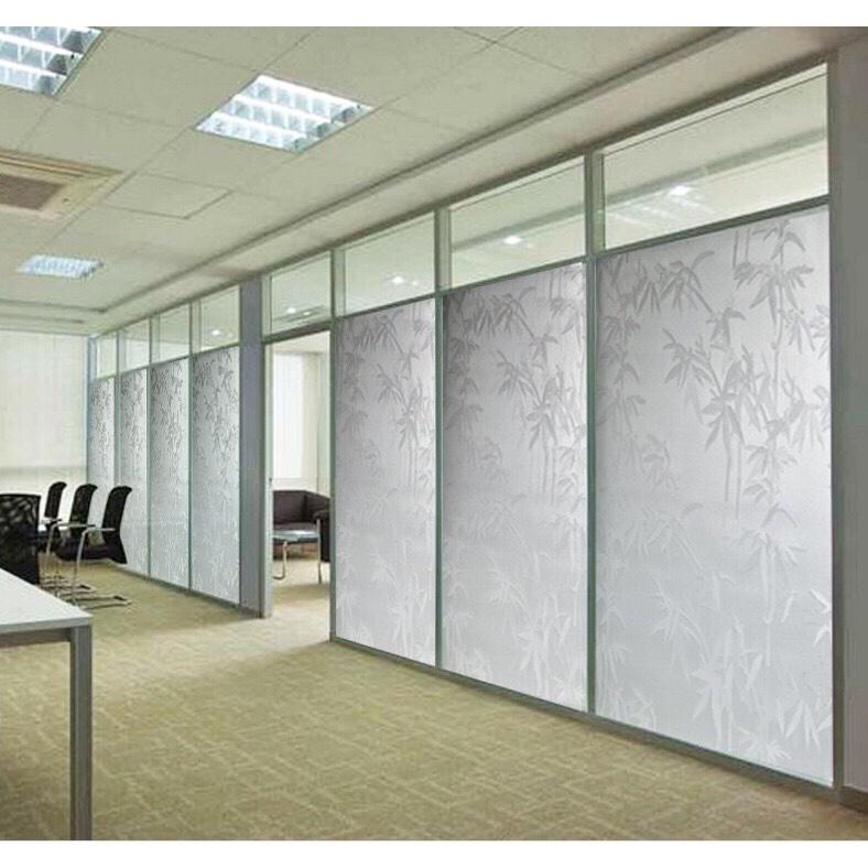 Decal Dán Kính Trúc Trắng
