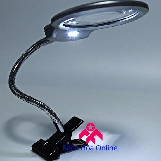 Kính lúp kẹp bàn có đèn v1