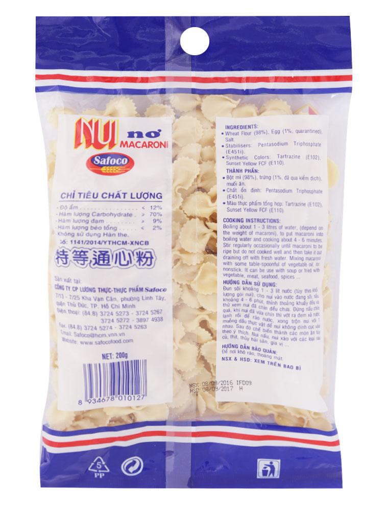 Nui nơ Safoco 200g
