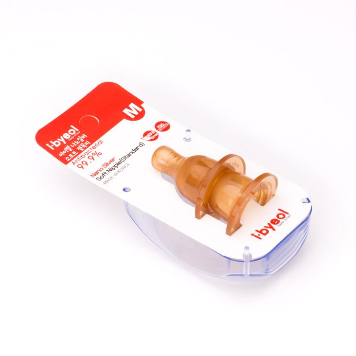 Núm ty I-Byeol Nano Silver cổ hẹp size M (3 - 6 tháng)