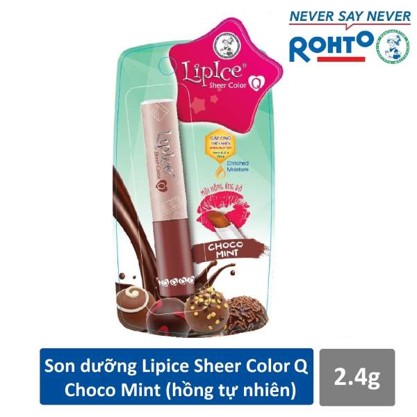 Son dưỡng Lipice Sheer Color Q Choco Mint 2.4g (Hồng tự nhiên)