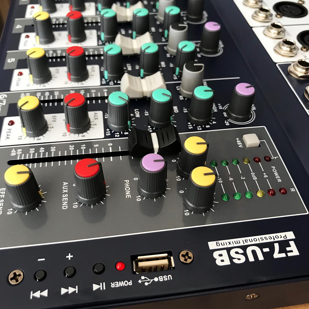 Mixer bàn mini PEAVEY F7
