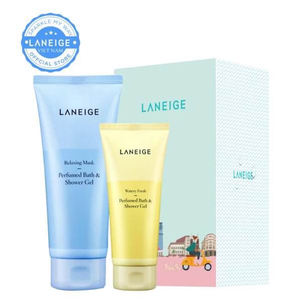 Bộ quà tặng sữa tắm gel hương nước hoa Laneige Relaxing Musk Perfumed Bath & Shower Gel