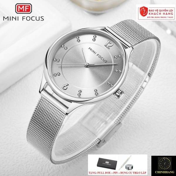 Nơi bán ĐỒNG HỒ NỮ MINI FOCUS MF0045L DÂY THÉP LỤA CAO CẤP,MẶT SỐ ĐÍNH ĐÁ SANG TRỌNG