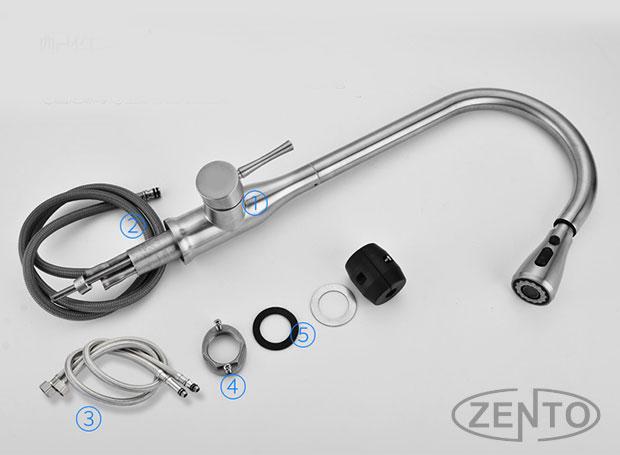 VÒI RỬA BÁT NÓNG LẠNH ZENTO SUS5506