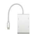 USB 3.1 Tipe C untuk VGA HDMI dan USB3.0 OTG Adaptor Video Konverter untuk MacBook Samsung Galaksi S8 S8 + note8 LG G5 Ke Televisi Projector-Internasional 1