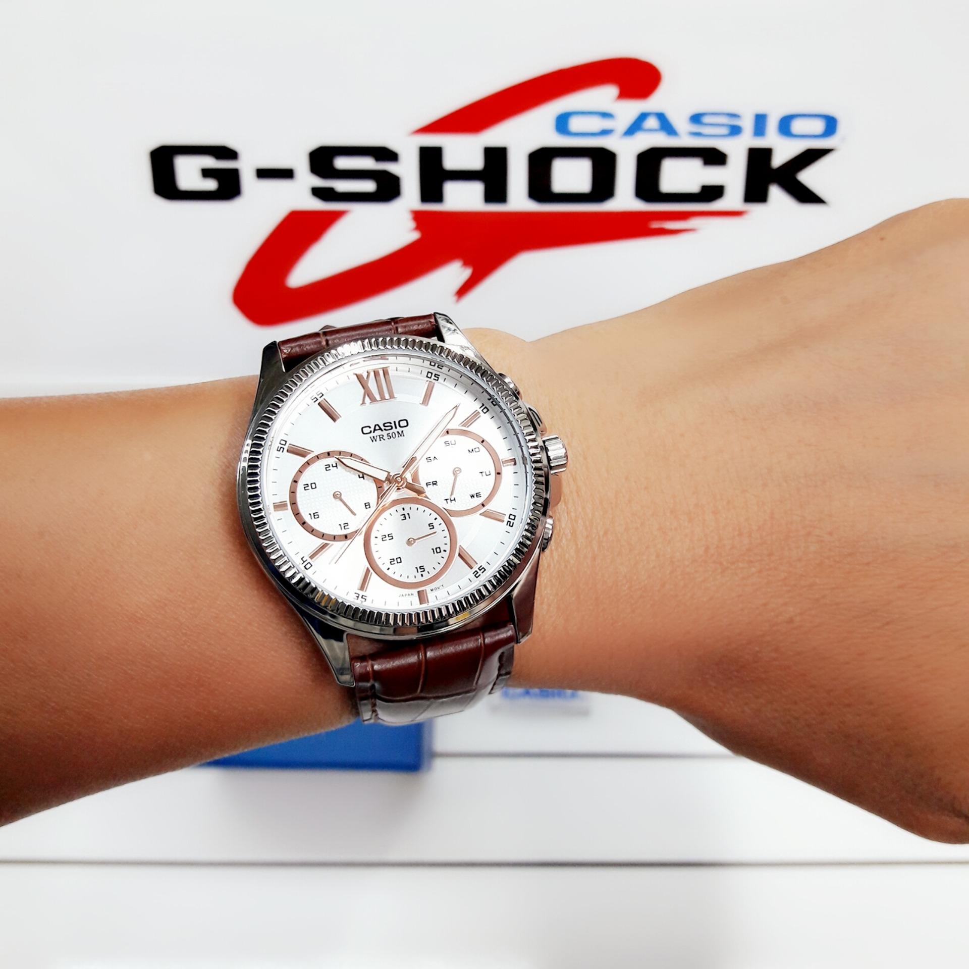 Đồng Hồ Nam Dây Da Casio MTP-E315L-7AVDF