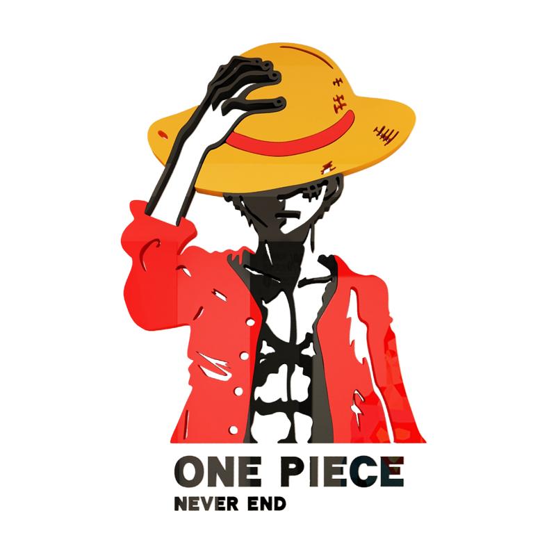 One Piece Áp Phích Luffy Mica Lập Thể Giấy Dán Tường Phòng Ngủ Phòng Ngủ Phòng Ký Túc Xá Tường Anime Tranh Dán Tường Trang Trí Tường