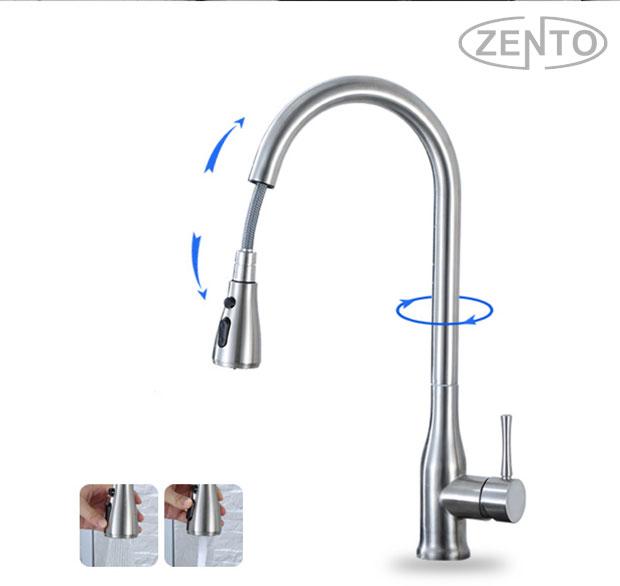 VÒI RỬA BÁT NÓNG LẠNH ZENTO SUS5506