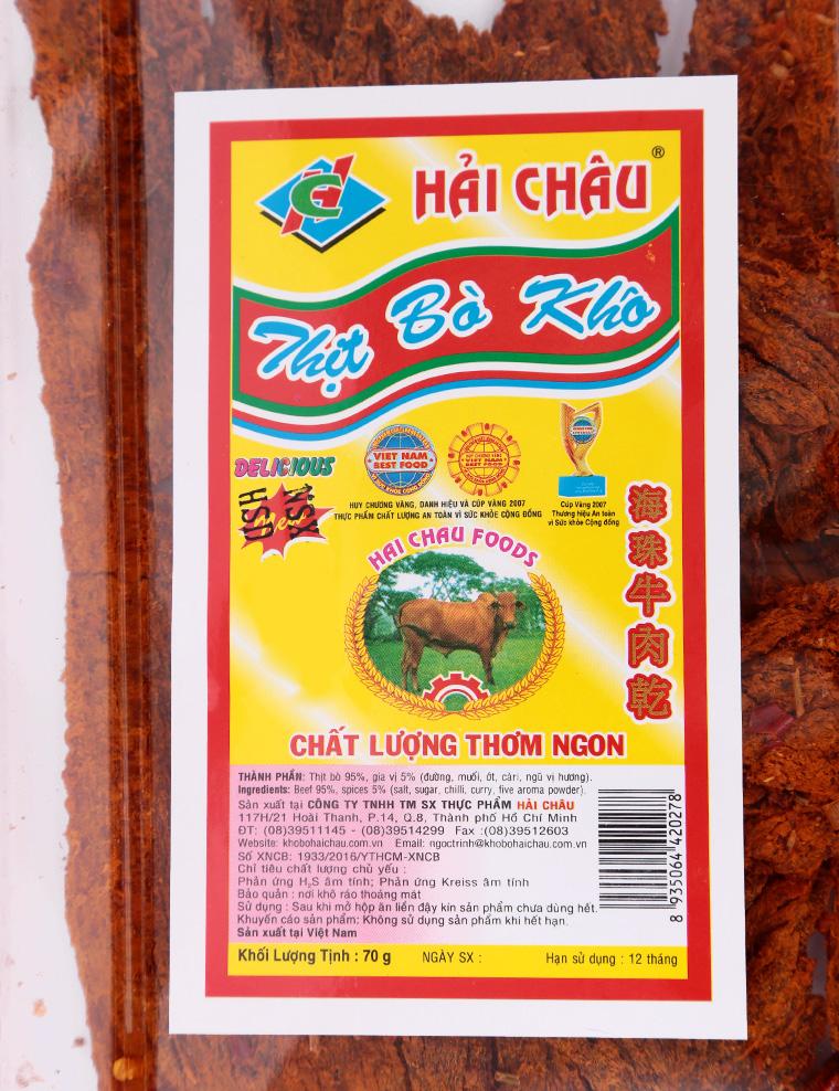 Khô Bò Hải Châu 70G