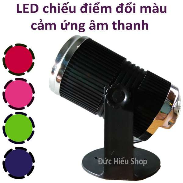 Đèn LED vũ trường 7 màu cảm ứng nhạc 061