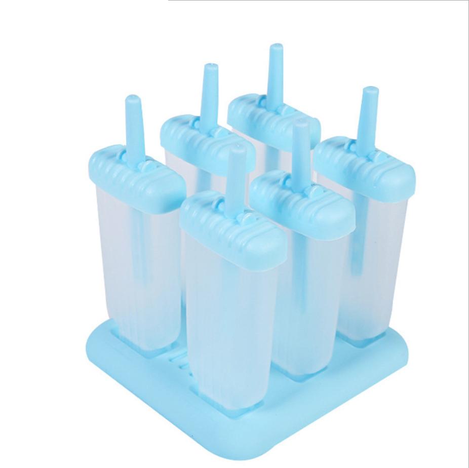 Bộ khuôn làm kem gồm 6 chiếc nhựa ABS cao cấp ( màu xanh dương )