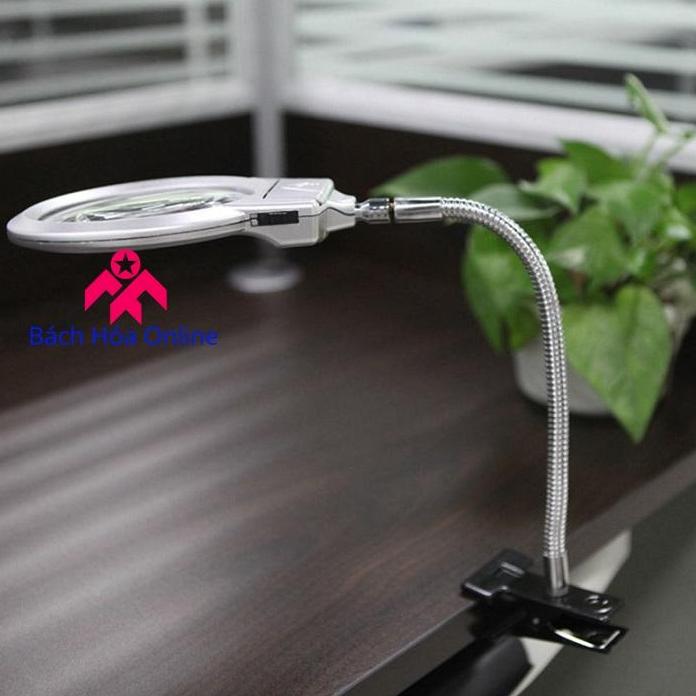 Kính lúp kẹp bàn có đèn v1