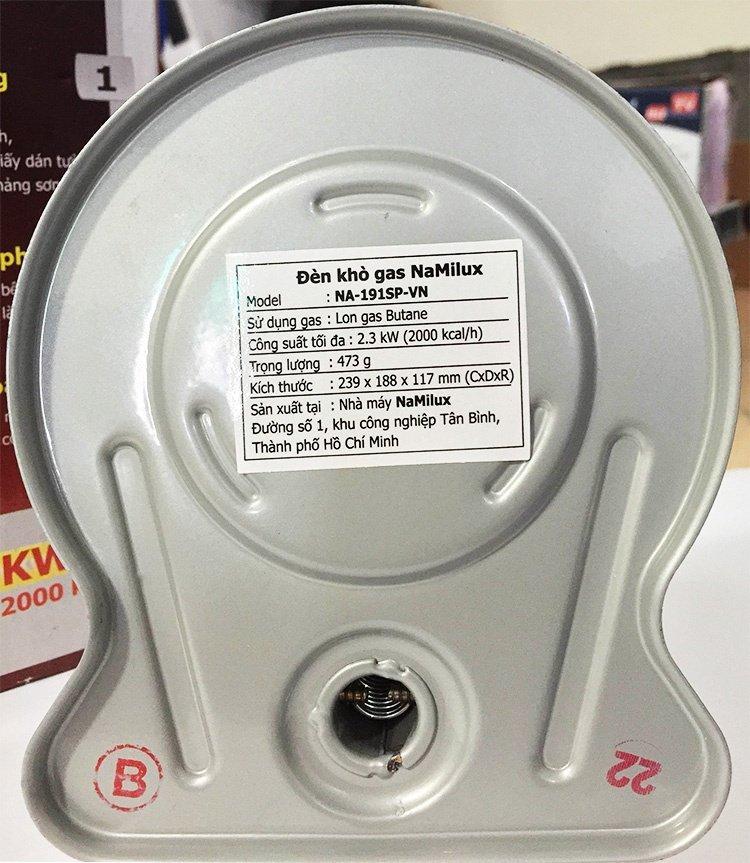 Đèn khò gas Namilux NA-191SP-VN