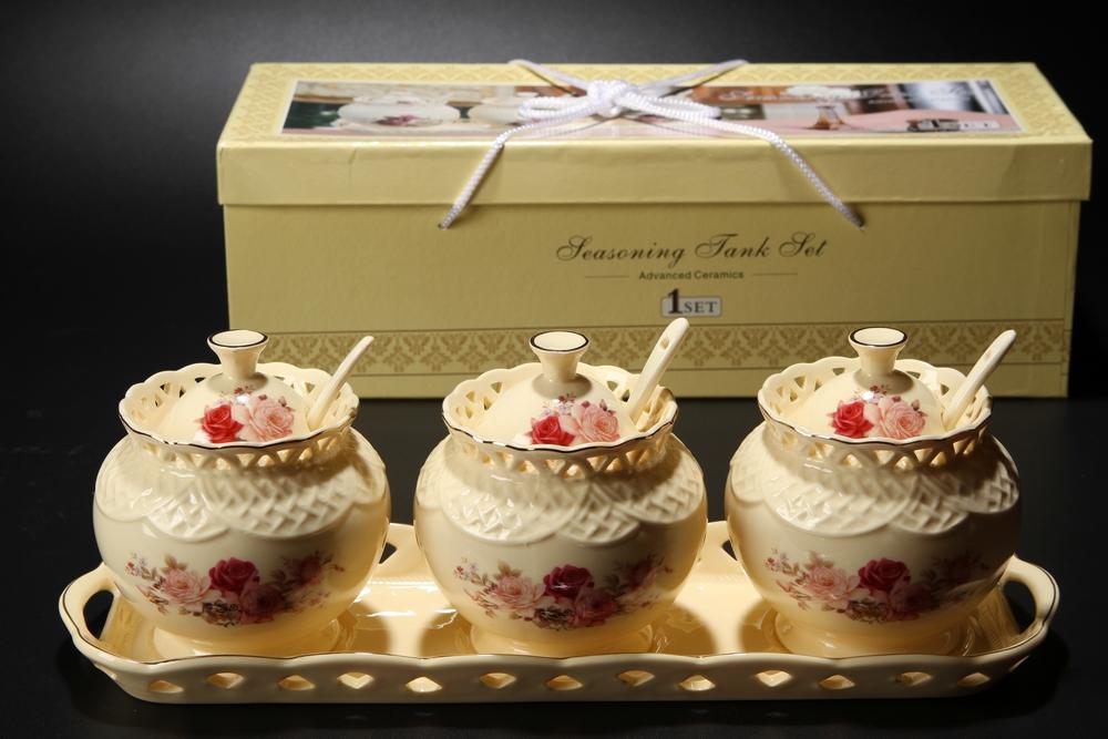 Bộ gia vị Ceramics Porcelain HY-Q052