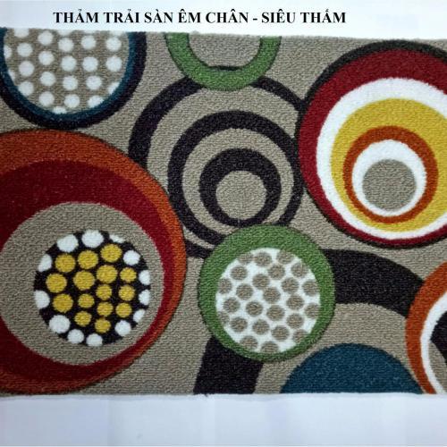 Bộ 2 thảm hoa lau chân 3D (60x40x1.5) khong vien