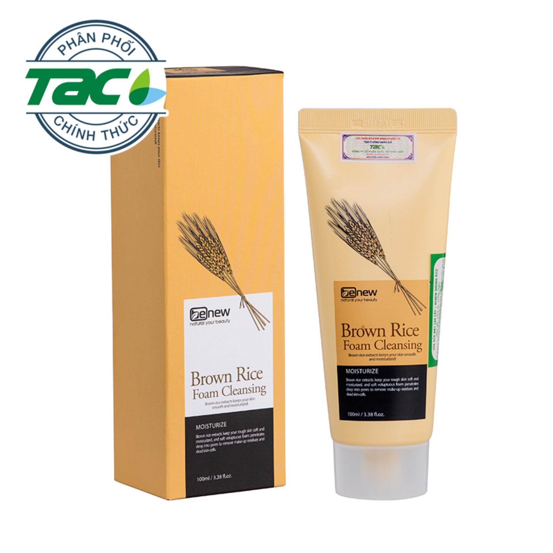 Sữa Rửa Mặt Gạo Benew Brown Rice Foam Cleansing (100ml)