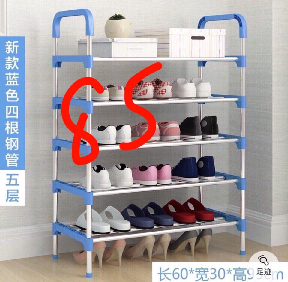KỆ ĐỂ GIÀY DÉP INOX 5 TẦNG